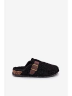 Dámské pantofle s beránčím kožíškem Černé Lorivine Dámské pantofle s beránčím kožíškem Černé Lorivine