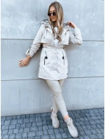 Dámská přechodná bunda parka STYLE světle béžová model 21970990 - Dstreet