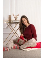 Winter Bloom pyžamo délka/r SXL model 21750833 - Mademoiselle Sommeil Winter Bloom pyžamo délka/r SXL model 21750833 - Mademoiselle Sommeil