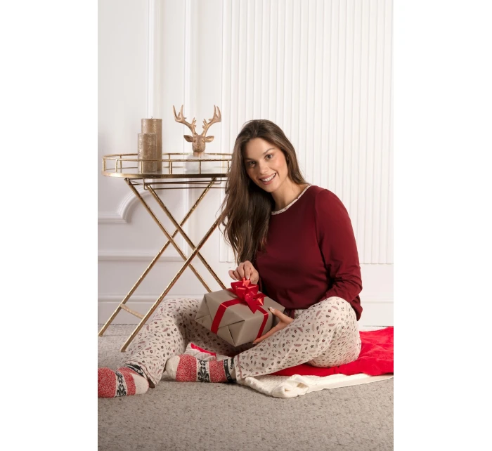 Winter Bloom pyžamo délka/r SXL model 21750833 - Mademoiselle Sommeil Winter Bloom pyžamo délka/r SXL model 21750833 - Mademoiselle Sommeil