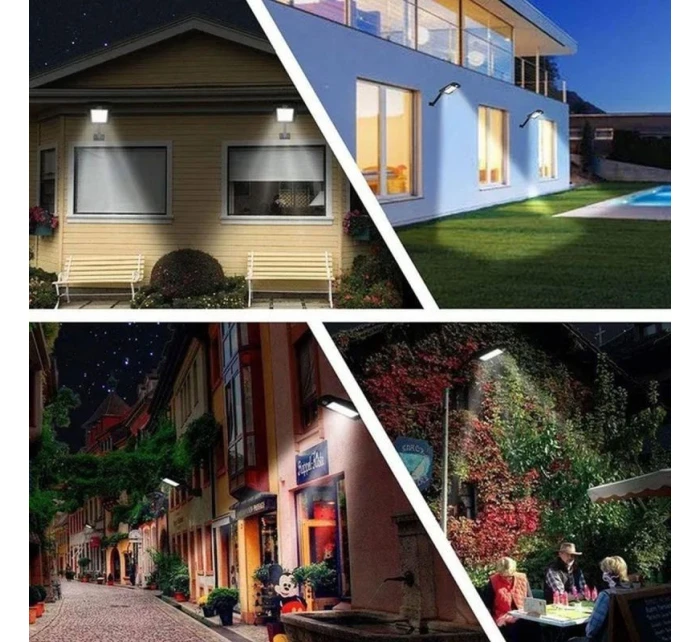 POULIČNÍ LAMPA SOLÁRNÍ LUCERNA 120LED + DÁLKOVÉ OVLÁDÁNÍ POHYBOVÝ A SOUMRAKOVÝ SENZOR