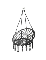 Závěsné sedadlo DRAGON HAMMOCK 80x60 cm tmavě šedé barvy
