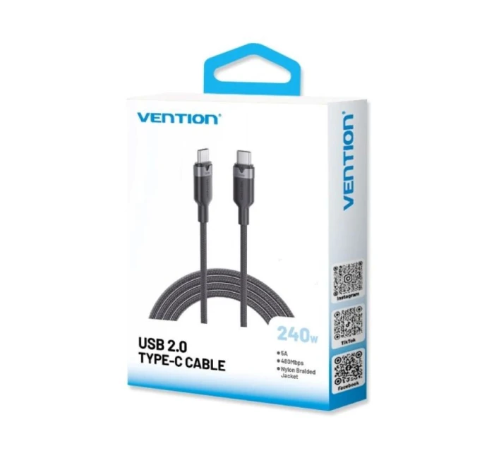 Kabel USB-C na USB-C 2.0   1m černý model 21862054