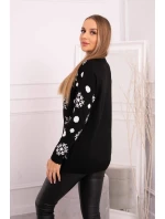 Vánoční svetr s medvídkem černý Vánoční svetr s medvídkem černý