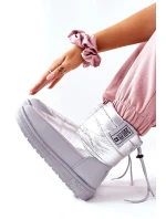 Dámské Sněhule Big Star model 21561942 Stříbrné - Big Star Shoes Dámské Sněhule Big Star model 21561942 Stříbrné - Big Star Shoes