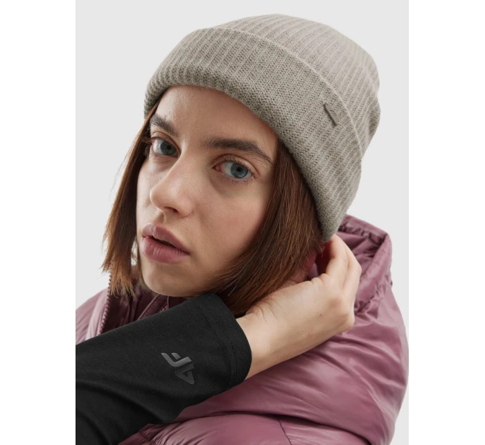 dámská čepice béžová model 21645388 - 4F