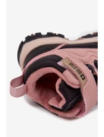Dětské sněhové boty na suchý zip Big Star model 21706139 Růžové - Big Star Shoes Dětské sněhové boty na suchý zip Big Star model 21706139 Růžové - Big Star Shoes