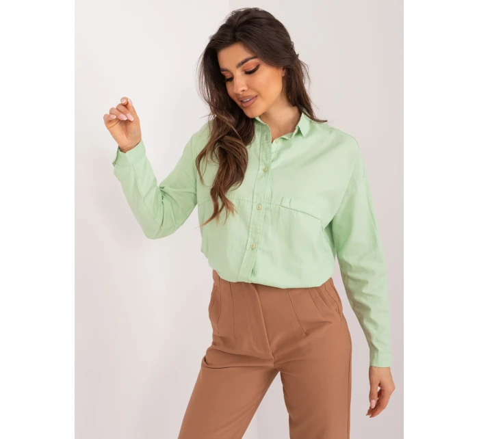 Koszula BP KS model 19676010 pistacjowy - FPrice