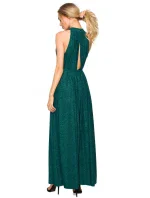 M721 Maxi šaty bez rukávů - černé