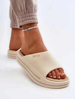 Dámské pantofle na platformě Big Star Béžová