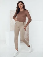 Dámské kalhoty beige Dstreet model 21980160 - FashionStreet Dámské kalhoty beige Dstreet model 21980160 - FashionStreet