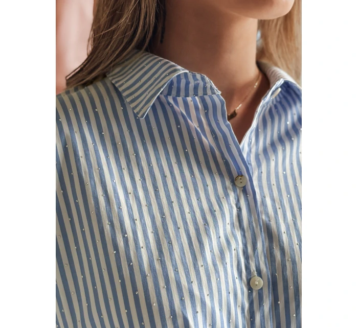 Dámská dlouhá oversize košile BLUSENA FashionStreet DY0456 v jedné velikosti
