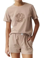 Dámské pyžamo model 21061124 beige - Atlantic Dámské pyžamo model 21061124 beige - Atlantic