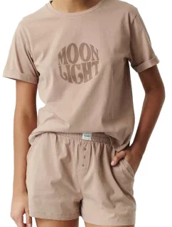 Dámské pyžamo 487 beige - Atlantic