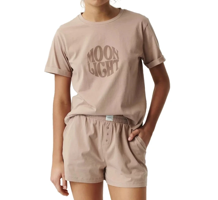 Dámské pyžamo model 21061124 beige - Atlantic Dámské pyžamo model 21061124 beige - Atlantic