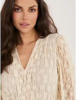 Sukienka MI SK model 22109878 jasny beżowy - FPrice