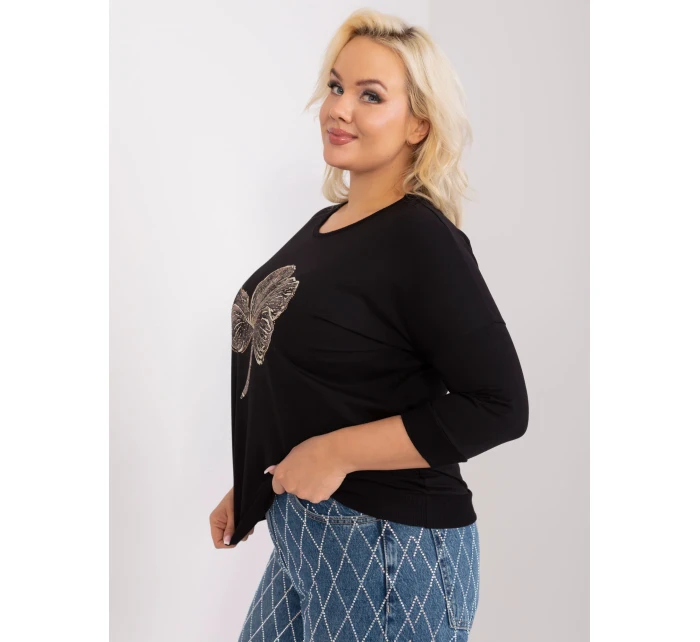 Bluzka RV BZ model 19154426 czarny - FPrice Bluzka RV BZ model 19154426 czarny - FPrice