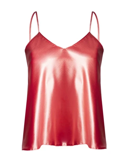 Dámský saténový top Karen Lososová - DKaren Dámský saténový top Karen Lososová - DKaren