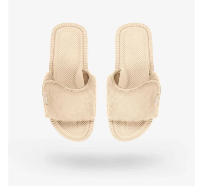 Cubota žabky na suchý zip s kožešinou béžové K24AW-100-001-03-1 Cubota žabky na suchý zip s kožešinou béžové K24AW-100-001-03-1