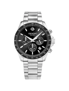 Pánské hodinky Giewont Chronograph Sapphire Silver Black GW3520-B2