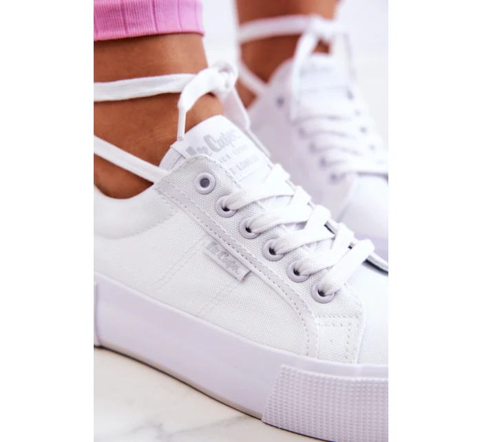 Tenisky na platformě Lee Cooper LCW-22-31-0884L Bílý