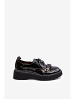 Dámské lakované polobotky D&A model 21636770 černé - S.Barski