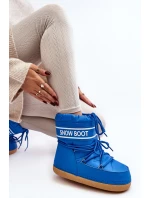 Dámské vázané sněhové boty modré model 21642407 - Boto Dámské vázané sněhové boty modré model 21642407 - Boto