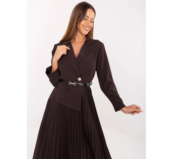 Šaty IT SK 21599.80 tmavě hnědé Šaty IT SK 21599.80 tmavě hnědé