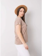 T shirt RV TS model 22042483 ciemny bezowy - FPrice