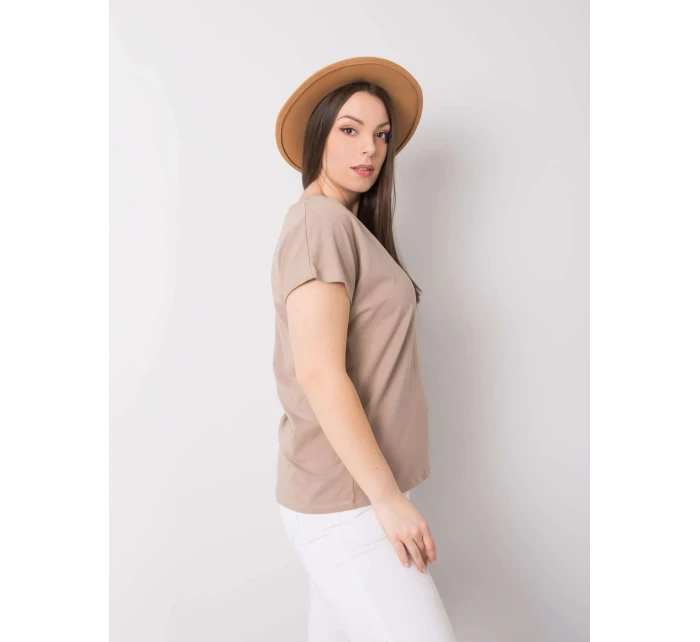 T shirt RV TS model 22042483 ciemny bezowy - FPrice