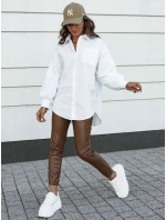 Dámské voskované kalhoty BRIAL camel FashionStreet UY2151