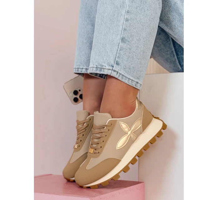 Dámské sportovní tenisky FLEXIMOT beige FashionStreet ZY0905