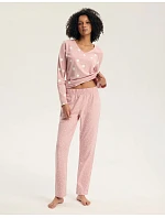 Dámské pyžamo Henderson 45425 Gitte, dlouhé rukávy, velikosti S–2XL