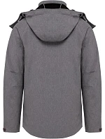 K 413 Pánská 3vrstvá softshellová bunda s kapucí model 22508992 marl grey - Kariban K 413 Pánská 3vrstvá softshellová bunda s kapucí model 22508992 marl grey - Kariban