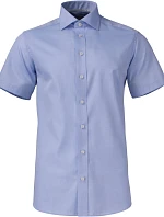 J.Harvest & Frost YB 50 S/S Slim Men Keprová košile s krátkým rukávem 63.5022 sky blue