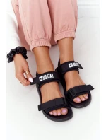 Dámské Sportovní Sandály Big Star model 21556525 Černé - Big Star Shoes Dámské Sportovní Sandály Big Star model 21556525 Černé - Big Star Shoes