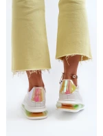 Dámské kožené tenisky model 21650221 bílé - Goe