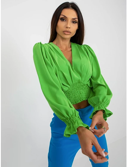 Bluzka DHJ BZ model 18496819 jasny zielony - FPrice Bluzka DHJ BZ model 18496819 jasny zielony - FPrice