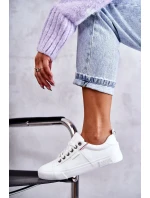 Dámské tenisky Kožené Big Star model 21251091 Bílé - Big Star Shoes Dámské tenisky Kožené Big Star model 21251091 Bílé - Big Star Shoes