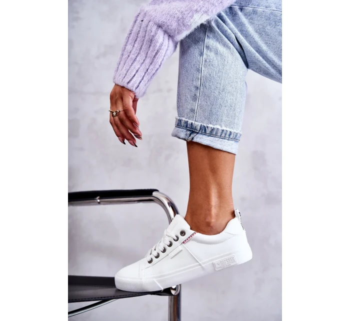 Dámské tenisky Kožené Big Star model 21251091 Bílé - Big Star Shoes Dámské tenisky Kožené Big Star model 21251091 Bílé - Big Star Shoes