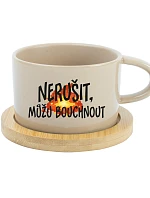 NERUŠIT, MŮŽU BOUCHNOUT. - krémový hrníček makronka 200 ml