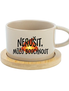 NERUŠIT, MŮŽU BOUCHNOUT. - krémový hrníček makronka 200 ml