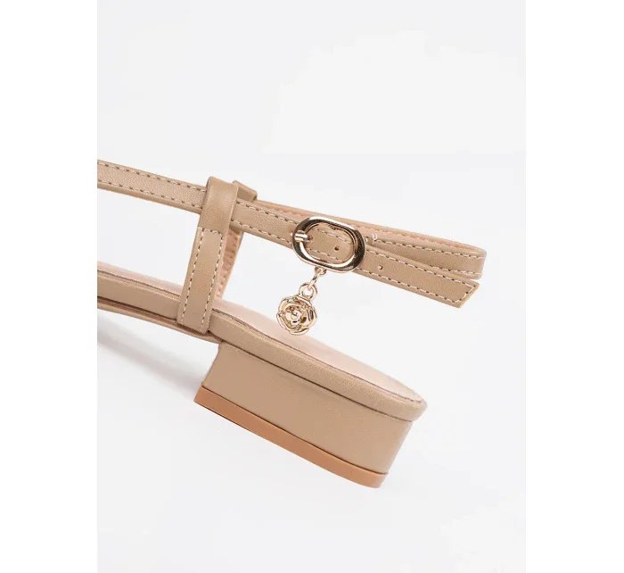 Originální  lodičky dámské Taupe bez podpatku