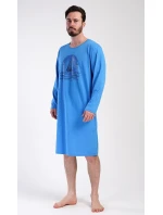 Pánská noční košile s dlouhým rukávem Jachting Pánská noční košile s dlouhým rukávem Jachting