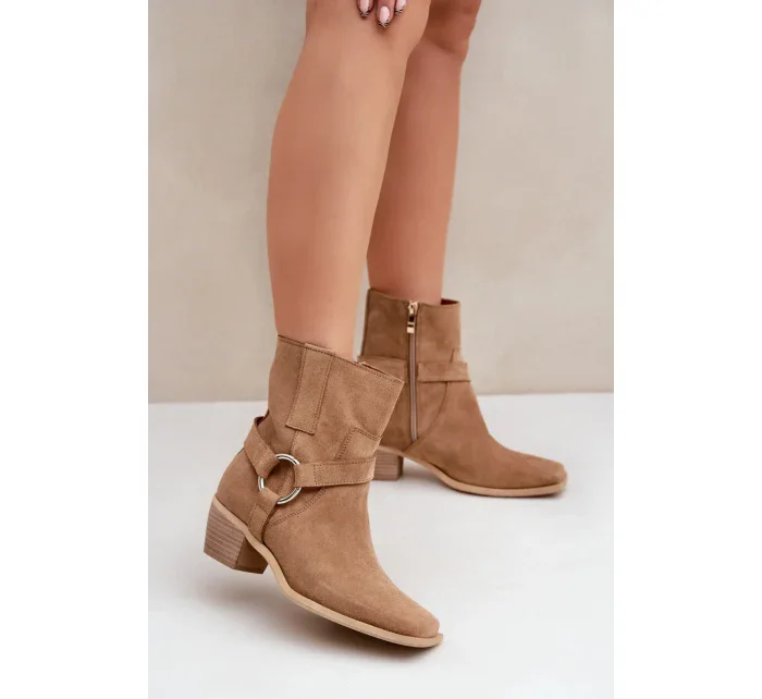 Boty na podpatku model 203875 Step in style Boty na podpatku model 203875 Step in style