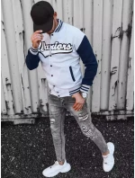 Pánská šedá mikina na zip FashionStreet BX5431