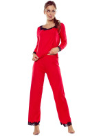 Dámské pyžamo Arleta red - ELDAR