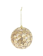 OZDOBNÁ CETKA S FLITRY 8CM ZLATÁ