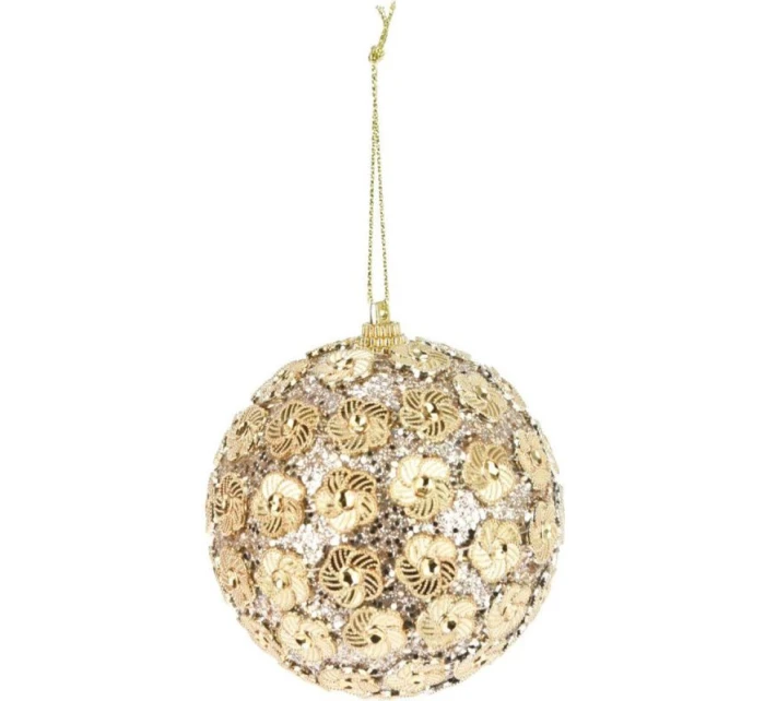 OZDOBNÁ CETKA S FLITRY 8CM ZLATÁ