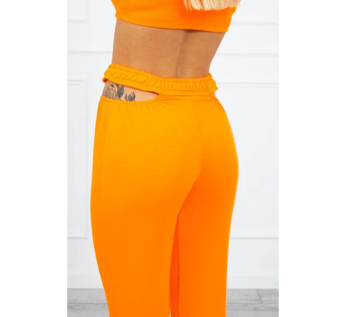 Sada s blůzou nahoře oranžová neonová Sada s blůzou nahoře oranžová neonová